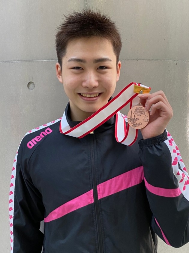 クラーク記念国際高等学校 第96回日本選手権水泳競技大会アーティスティックスイミング競技フリールーティーン男子ソロで銅メダル獲得 単位制 キャンパスさいたま 学校法人創志学園