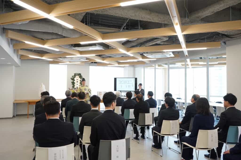 留岡天満宮による神事